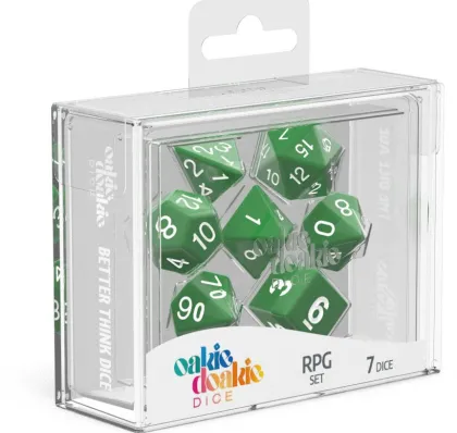 Oakie Doakie Dice Set RPG Solid: Green (7 stuks)