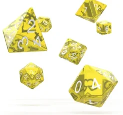 Oakie Doakie Dice Set RPG Translucent: Yellow (7 stuks)
