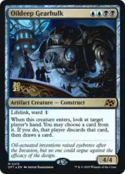 Oildeep Gearhulk (foil) - Aetherdrift Prerelease Promo's