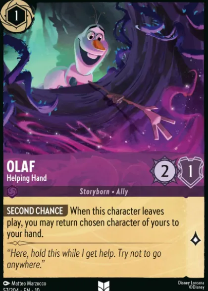 Olaf, Helping Hand (foil) - Whispers