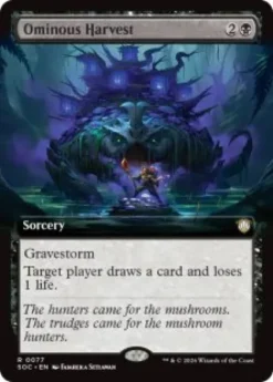 Ominous Harvest (extended art) - Secrets of Strixhaven Commander Varianten
