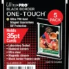 ONE-TOUCH Black Border Magnetic Card Holder 5 pack (35 pt)