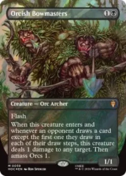Orcish Bowmasters (#59) (surge foil) (borderless) - The Hobbit Eternal