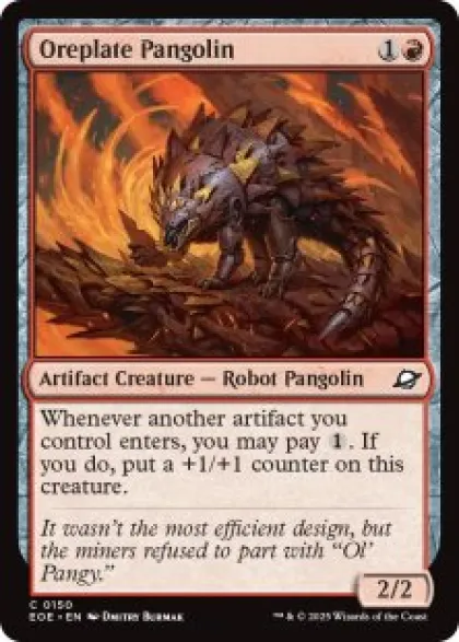 Oreplate Pangolin (foil) - Edge of Eternities