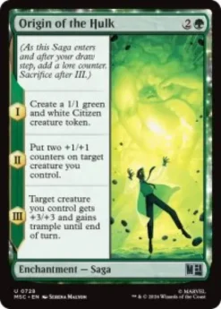 Origin of the Hulk (foil) - Marvel Super Heroes Commander