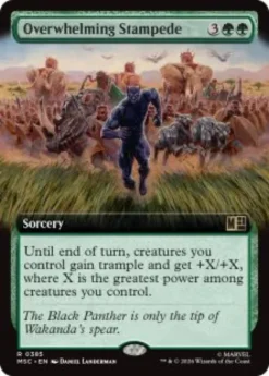Overwhelming Stampede (extended art) - Marvel Super Heroes Commander Varianten