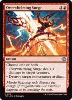 Overwhelming Surge (foil) - Tarkir: Dragonstorm