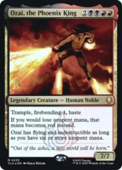 Ozai, the Phoenix King (foil) - Avatar: The Last Airbender Prerelease Promo's