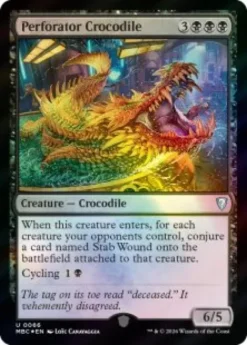 Perforator Crocodile (foil) - Mystery Booster Commander Edition