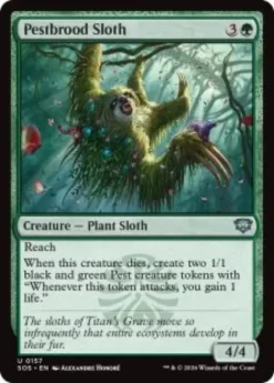 Pestbrood Sloth (foil) - Secrets of Strixhaven