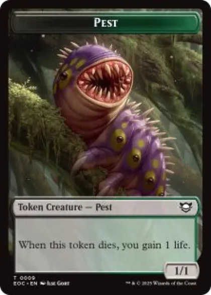 Pest token (foil) (1/1) - Edge of Eternities Commander