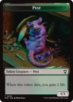 Pest Token (1/1) - Secrets of Strixhaven Commander