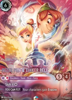 Peter Pan & Tinker Bell, Fast Friends (foil) (borderless) - Attack of the Vine!
