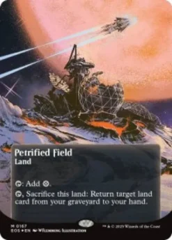 Petrified Field (#167) (galaxy foil) (borderless) - Edge of Eternities Stellar Sights