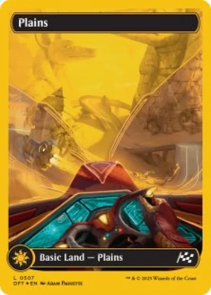 Plains (#507) (first-place foil) (full art) - Aetherdrift First-Place Box Toppers