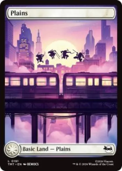 Plains (#191) (foil) (full art) - Teenage Mutant Ninja Turtles