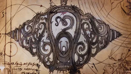 Playmat The Brothers' War - Schematic Mishra's Bauble