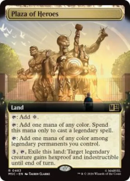 Plaza of Heroes (extended art) - Marvel Super Heroes Commander Varianten