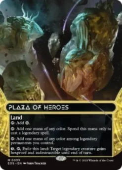 Plaza of Heroes (#33) (foil) (borderless) - Edge of Eternities Stellar Sights