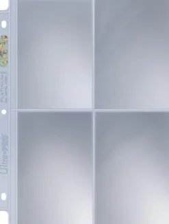 4 Pocket Pages Top Loading Clear Platinum (25 stuks)