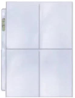 4 Pocket Pages Top Loading Clear Platinum (100 stuks)