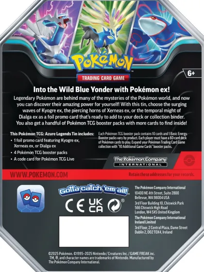 Pokemon - Azure Legends EX Tin: Kyogre EX