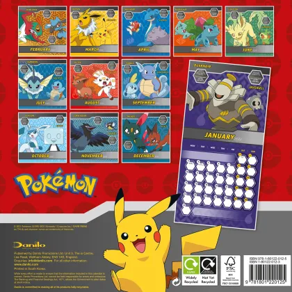 Pokemon Mini Calendar 2022