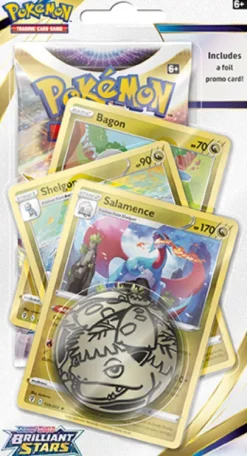 Pokemon: Premium Checklane Blister Sword & Shield - Brilliant Stars (Salamence)