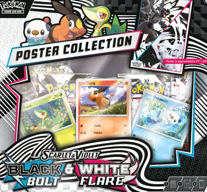 Pokemon - Scarlet & Violet Black Bolt and White Flare Poster Collection