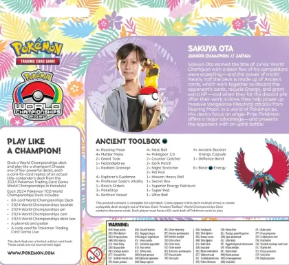 Pokemon - World Championship Deck 2024: Ancient Toolbox