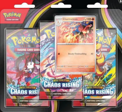 Pokémon: Mega Evolution - Chaos Rising 3 Booster Blister: Charmeleon