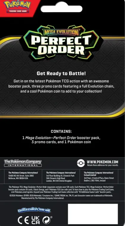 Pokémon: Mega Evolution - Perfect Order Premium Checklane Blister: Cinderace