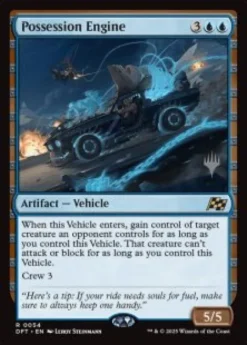 Possession Engine (foil) - Aetherdrift Planeswalker Stamped