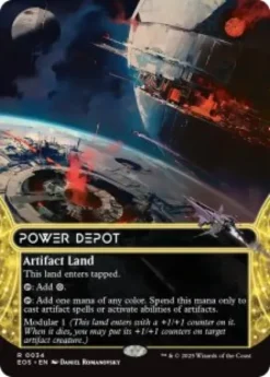 Power Depot (#34) (foil) (borderless) - Edge of Eternities Stellar Sights