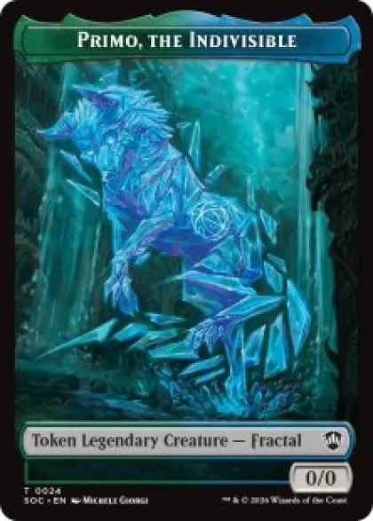 Primo, The Indivisible Token (foil) (0/0) - Secrets of Strixhaven Commander