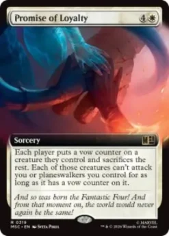 Promise of Loyalty (extended art) - Marvel Super Heroes Commander Varianten