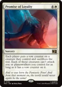 Promise of Loyalty (surge foil) - Marvel Super Heroes Commander