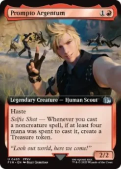 Prompto Argentum (#463) (foil) (extended art) - Final Fantasy Varianten