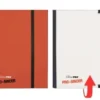 Pro 4 Pocket Binder Red / White Flip