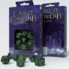 Q-Workshop - Call of Cthulhu RPG Dice Set: 7th Edition Black & Green (7-delig)