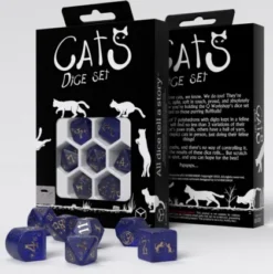 Q-Workshop - Cats Modern RPG Dice Set: Meowster (7-delig)