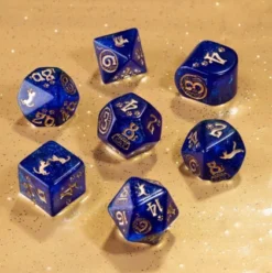 Q-Workshop - Cats Modern RPG Dice Set: Meowster (7-delig)