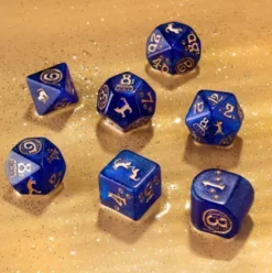 Q-Workshop - Cats Modern RPG Dice Set: Meowster (7-delig)