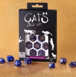 Q-Workshop - Cats Modern RPG Dice Set: Meowster (7-delig)