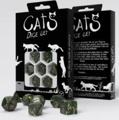 Q-Workshop - Cats RPG Dice Set: Pixel (7-delig)