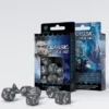 Q-Workshop - Classic RPG Dice Set: Smoky & White (7-delig)
