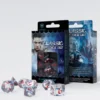 Q-Workshop - Classic RPG Dice Set: Translucent & Blue-Red (7-delig)