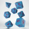 Q-Workshop - Classic Runic RPG Dice Set: Blue & Red (7-delig)