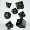 Q-Workshop - Classic Runic RPG Dice Set: Black & Green