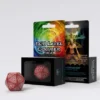 Q-Workshop - D20 Die - Life Counter: Red & White